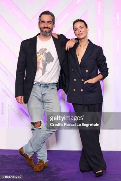 Zal Batmanglij and Bérénice Bejo attend Day Eight of the Series Mania Festival on March 22, 2024 in Lille, France.