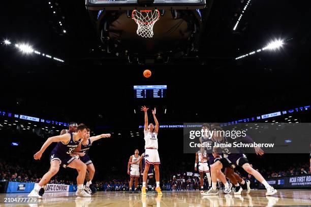 Vladislav Goldin of the Florida Atlantic Owls shoots a free throw during the second half of the game against the Northwestern Wildcats during the...