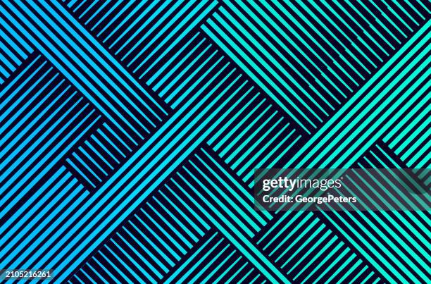 futuristic technology background with colorful striped lines - teal science background stock illustrations