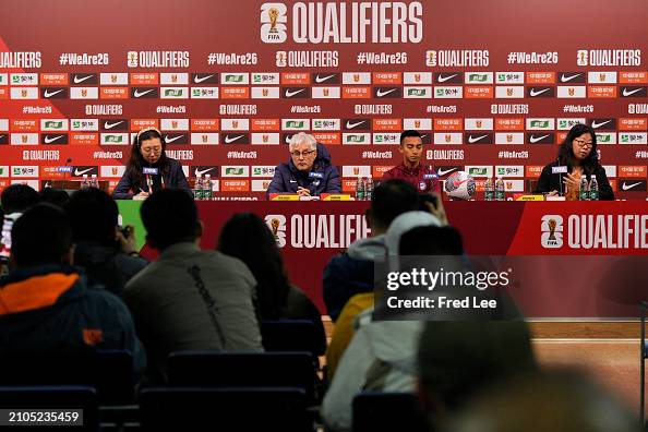 Head coach of Team Singapore Ogura Tsutomu and Faris Ramli attend a ...