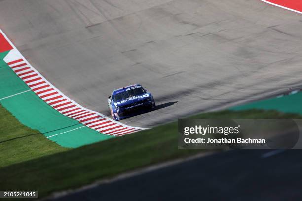 Josh Bilicki, driver of the Halford Mobile Services Chevrolet, drives during practice for the NASCAR Xfinity Series Focused Health 250 at Circuit of...