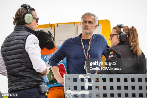 Portuguese Jose Mourinho seen during the MotoGP race of Tissot Grand Prix of Portugal on March 24 held at Algarve International Circuit in Portimao,...