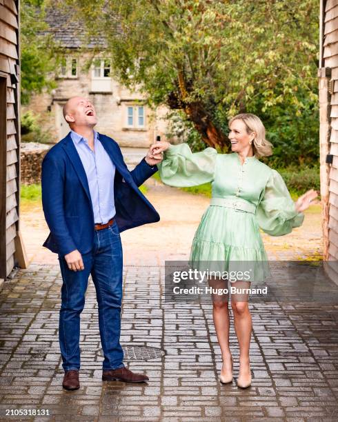 Mike and Zara Tindall are photographed for Women's Weekly magazine on September 6, 2023 in Gloucester, England.