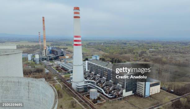 General view of the Vojany coal-fired thermal power plant that will shut down its last turbine next Tuesday on 26 March in Kosice, Slovakia, on 24...