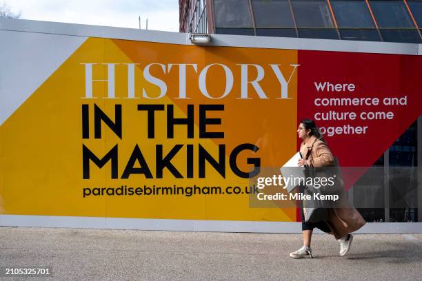 History in the making hoarding surrounding the redevelopment of the Paradise area as phase two of the regeneration project gets underway on 21st...