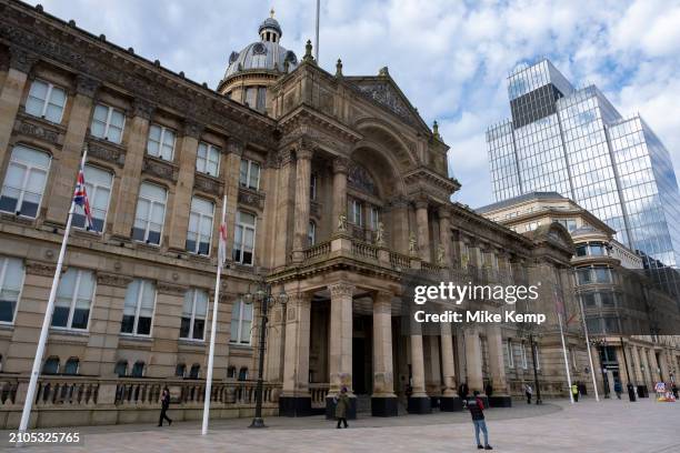 Birmingham City Council Town Hall building in Victoria Square on 21st March 2024 in Birmingham, United Kingdom. Birmingham City Council is set to...