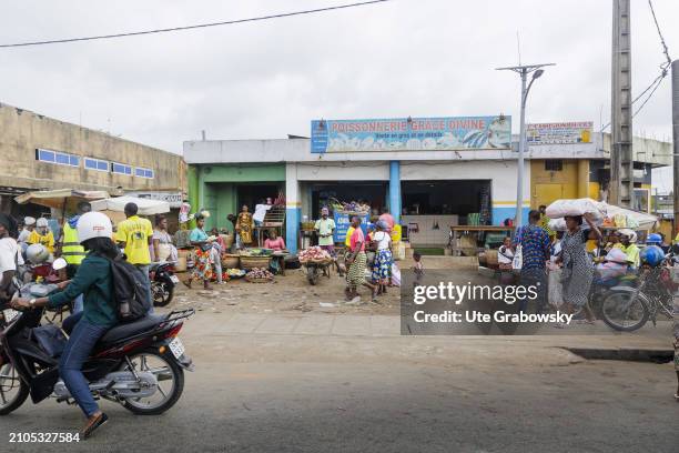 Streetlife in Benin, on March 06, 2024 in Cotonou, Benin.