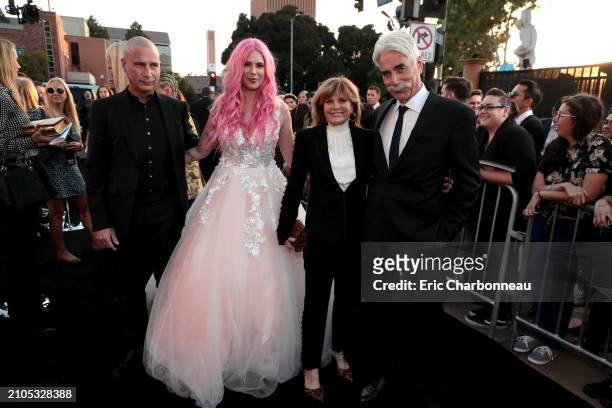 Randy Christopher, Cleo Rose Elliott, Katharine Ross, Sam Elliott seen at "A STAR IS BORN," Premiere from Warner Bros. Pictures, in association with...