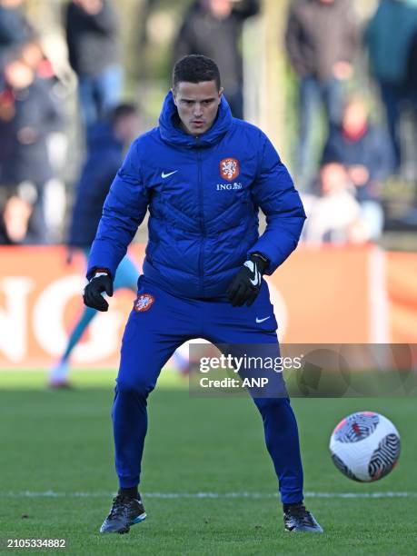 Holland U19 assistant coach Ibrahim Afellay during the European Championship qualifying match in group 2 elite between the Netherlands O19 and France...