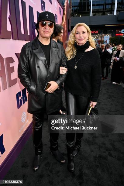 Gene Simmons and Shannon Tweed at the world premiere of "Godzilla x Kong: The New Empire" held at TCL Chinese Theatre on March 25, 2024 in Los...