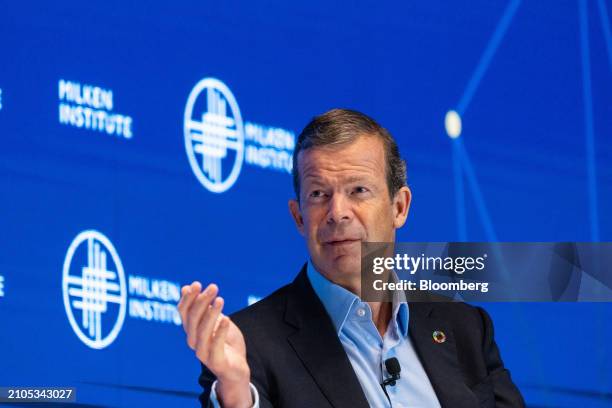 Prince Maximilian von und zu Liechtenstein, chairman and chief executive officer of LGT Group, during the Milken Institute Global Investors'...