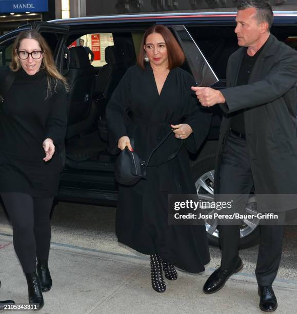 Maya Rudolph is seen attending SAG-AFTRA Foundation Conversations at SAG-AFTRA Foundation Robin Williams Center on March 25, 2024 in New York City.