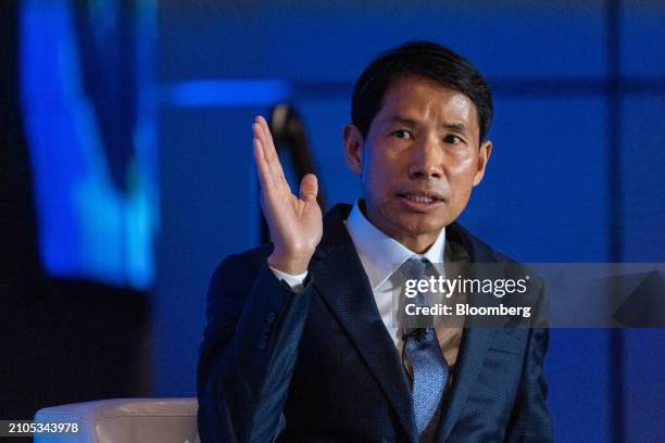 Fred Hu, founder, chairman and chief executive officer of Primavera Capital Group, during the Milken Institute Global Investors' Symposium in Hong...