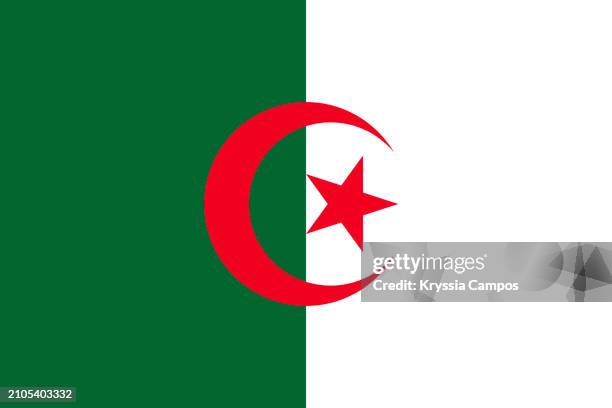 flag of algeria - algeriska flaggan bildbanksfoton och bilder