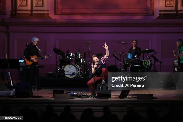 Eugene Hutz performs as part of "A St. Paddy's Celebration of Sinead O'Connor and Shane MacGowan" at Carnegie Hall on March 20, 2024 in New York City.