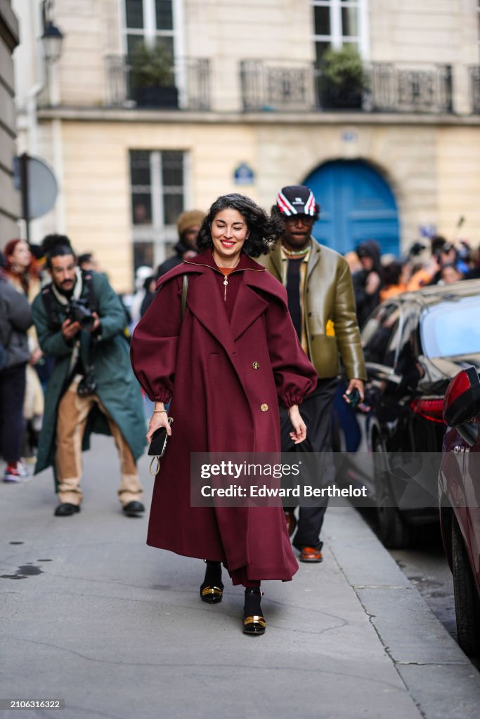 Street Style - Paris Fashion Week - Womenswear Fall/Winter 2024/2025 - Day Seven