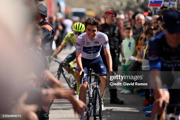 Lenny Martinez of France and Team Groupama-FDJ - Orange Young Jersey prior to the 103rd Volta Ciclista a Catalunya 2024, Stage 6 a 154.7km stage from...