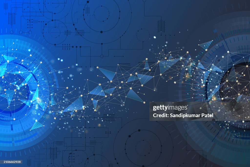 Abstract Tech Network Abstract Technology Network Structure Background Futuristic Plexus ...