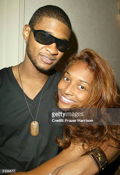Singers Usher and "Chilli" Thomas of TLC attend the 3rd Annual Black Entertainement Telelvision Awards, Smirnoff Ice Triple Black Lounge, where...
