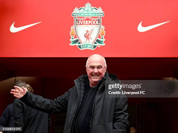 Sven-Göran Eriksson of Liverpool during the LFC Foundation charity match between Liverpool FC Legends and AFC Ajax Legends at Anfield on March 23,...