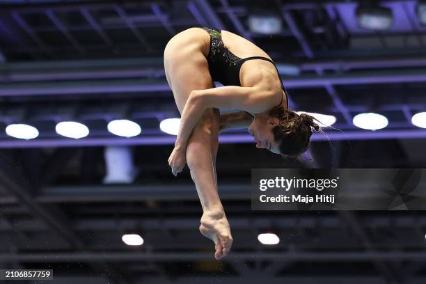 Maddison Keeney of Team Australia competes in the Women's 3m Springboard Final during the World Aquatics Diving World Cup 2024 - Stop 2 on March 23,...