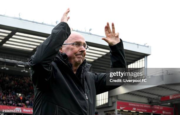 Sven-Göran Eriksson of Liverpool during the LFC Foundation charity match between Liverpool FC Legends and AFC Ajax Legends at Anfield on March 23,...