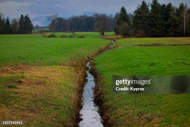 farming area with field - ditch stock pictures, royalty-free photos & images