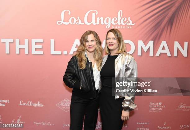 Anna Axster and Wendelin Von Schroder attends Los Angeles Magazine's The L.A. Woman Luncheon at The Fairmont Miramar on March 21, 2024 in Santa...