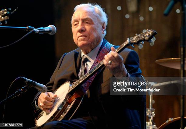Earl Scruggs performs during the Stagecoach music festival at the Empire Polo Fields on April 25, 2009 in Indio, California.