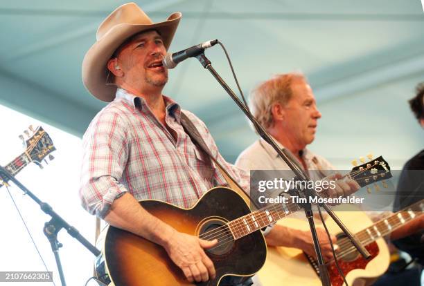 Kevin Costner performs during the Stagecoach music festival at the Empire Polo Fields on April 25, 2009 in Indio, California.