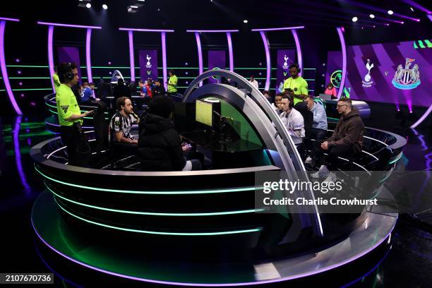 General view of the action during the ePremier League Finals at Elstree Studios on March 23, 2024 in Borehamwood, England.