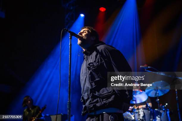 Liam Gallagher performs at O2 Academy Leeds on March 23, 2024 in Leeds, England.