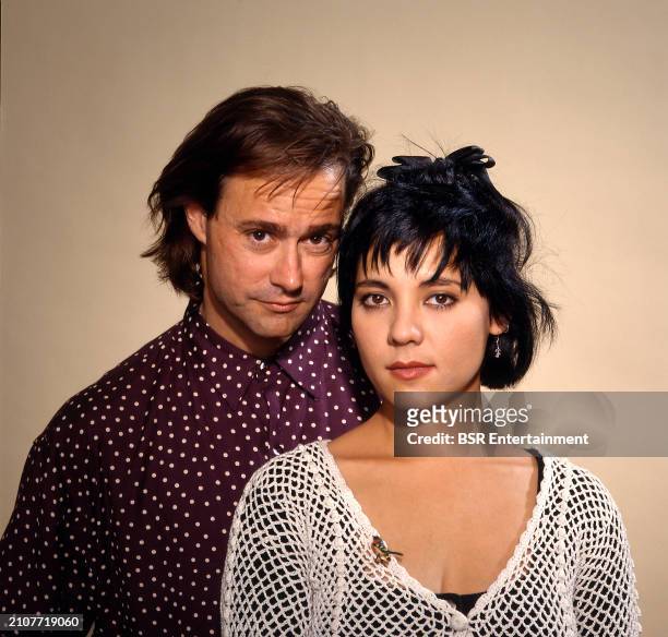 Peter Kingsbery and Anna LaCazio of American pop rock group Cock Robin