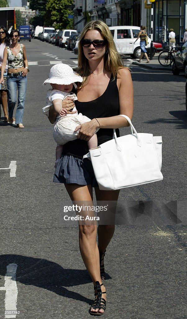 Kate Moss And Her Baby Daughter Lola Together