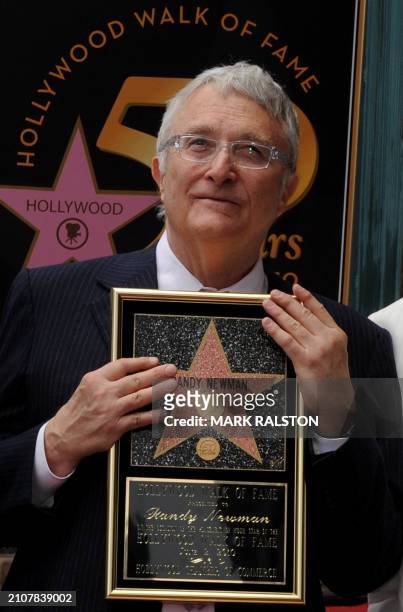 Composer and songwriter Randy Newman at his star presentation ceremony on the Hollywood Walk of Fame in Hollywood on June 2, 2010. Newman is an...