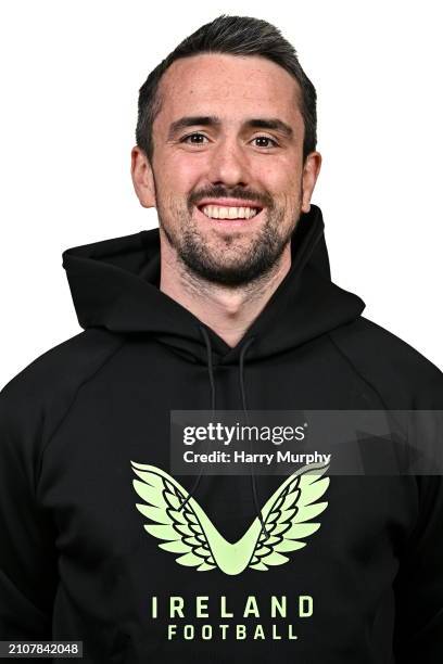 Dublin , Ireland - 18 March 2024; Team doctor Sean Carmody poses for a portrait during a Republic of Ireland portrait session at Castleknock Hotel in...