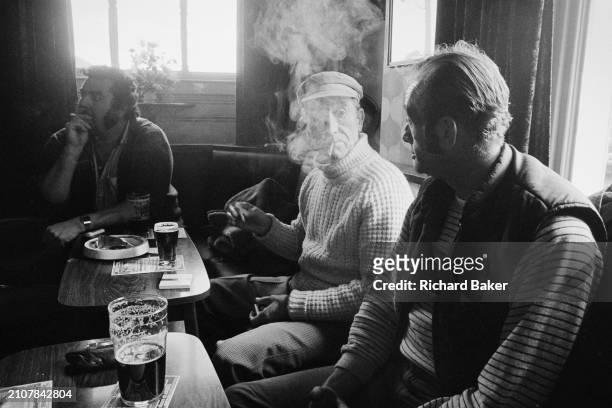 Pub smoker, Newport, Wales, on 17th February 1986