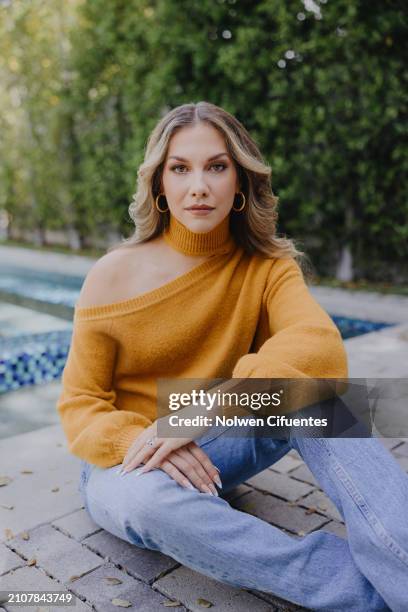 Allison Holker is photographed for People Magazine on April 11, 2023 in Los Angeles, California.