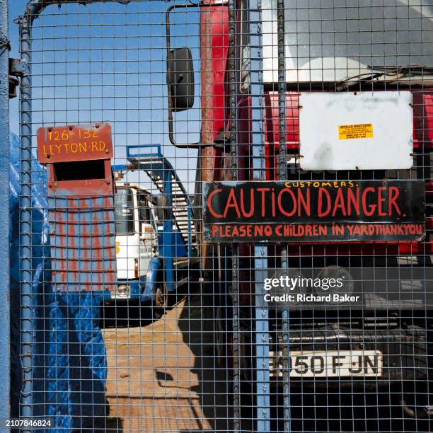 An industrial vehicle business on the Leyton Road where the future Olympic stadium complex would be built, after the announcement that London would...