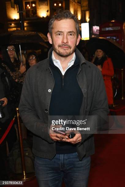 Giles Coren attends the press night performance of "Opening Night" at The Gielgud Theatre on March 26, 2024 in London, England.