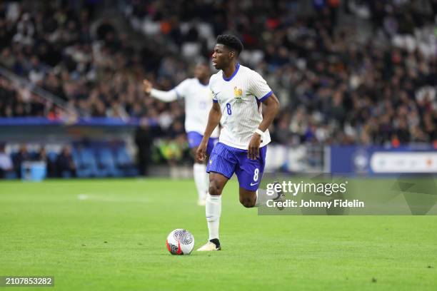 Aurelien TCHOUAMENI of France during the friendly match between France and Chile at Orange Velodrome on March 26, 2024 in Marseille, France. - Photo...