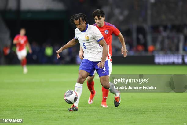 Jules KOUNDE of France during the friendly match between France and Chile at Orange Velodrome on March 26, 2024 in Marseille, France. - Photo by Icon...