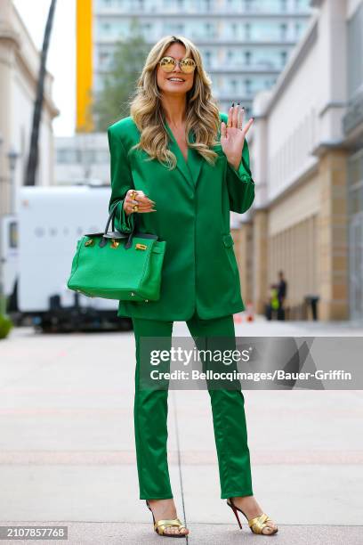 Heidi Klum is seen on March 26, 2024 in Pasadena, California.