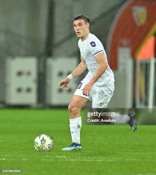 Manuel Ugarte of Uruguay in action during the international friendly football match between Ivory Coast and Uruguay at Stade Bollaert-Delelis in...