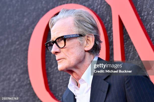 Bill Nighy at the premiere of "The First Omen" held at Regency Village Theatre on March 26, 2024 in Los Angeles, California.