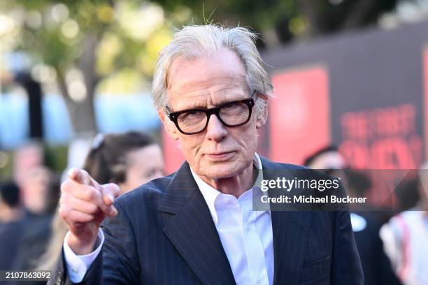 Bill Nighy at the premiere of "The First Omen" held at Regency Village Theatre on March 26, 2024 in Los Angeles, California.