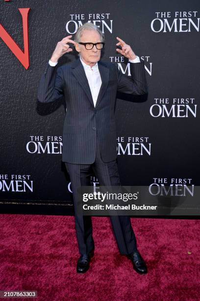 Bill Nighy at the premiere of "The First Omen" held at Regency Village Theatre on March 26, 2024 in Los Angeles, California.