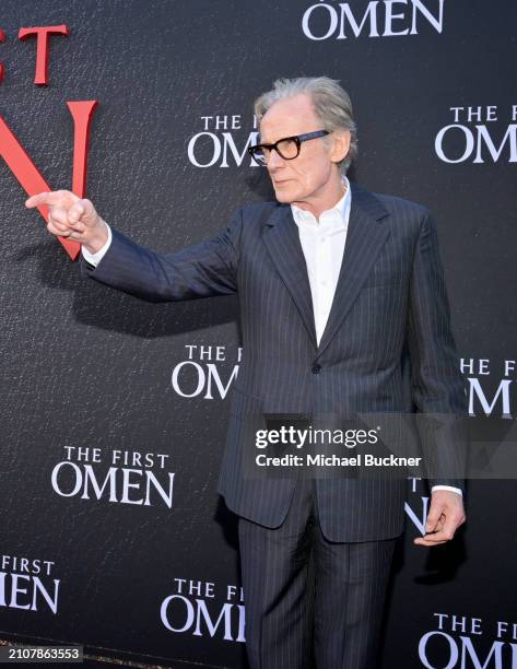 Bill Nighy at the premiere of "The First Omen" held at Regency Village Theatre on March 26, 2024 in Los Angeles, California.