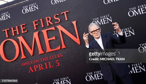 Bill Nighy attends the premiere of 20th Century Studios' "The First Omen" at the Regency Village Theater in Westwood, California, on March 26, 2024.