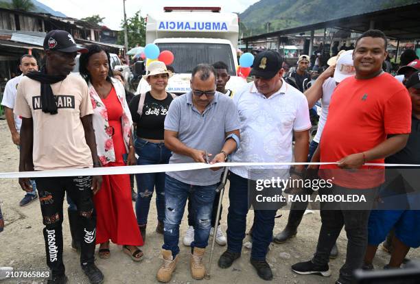 Nelson Enrique Ríos , alias Gafas, a former member of the now defunct FARC and current delegate at the dialogue table between the Colombian...